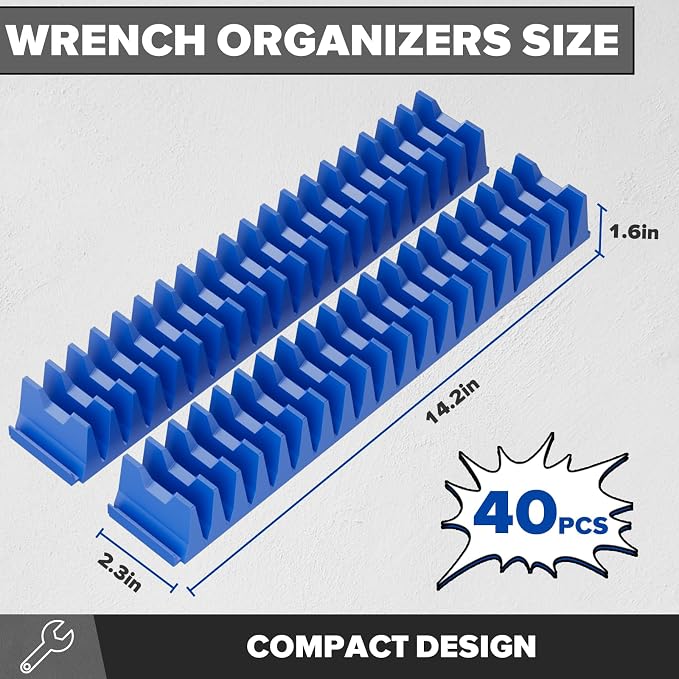 40PCS Magnetic Wrench Organizer Holder - Image 5
