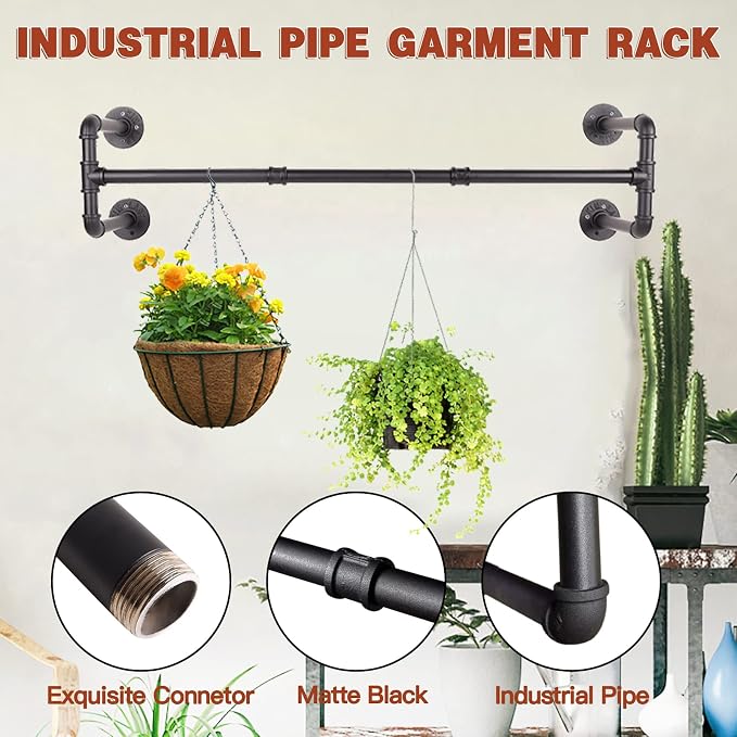 Wall Mounted Clothes Rack - Image 2