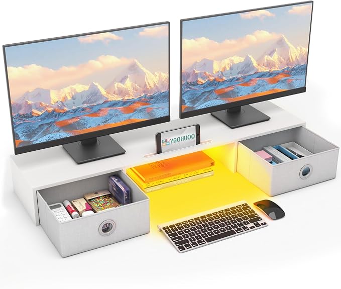 YAOHUOO Dual Monitor Stand by YAOHUOO