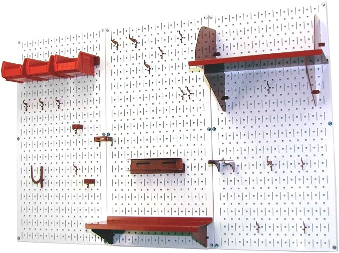 Wall Control Pegboard Organizer 4 ft. Metal Pegboard Standard Tool Storage Kit - Image 2