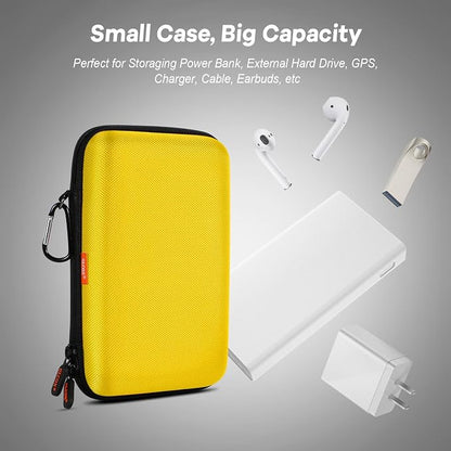 Bright Yellow Hard Shell Electronic Organizer Carrying Case - Image 7