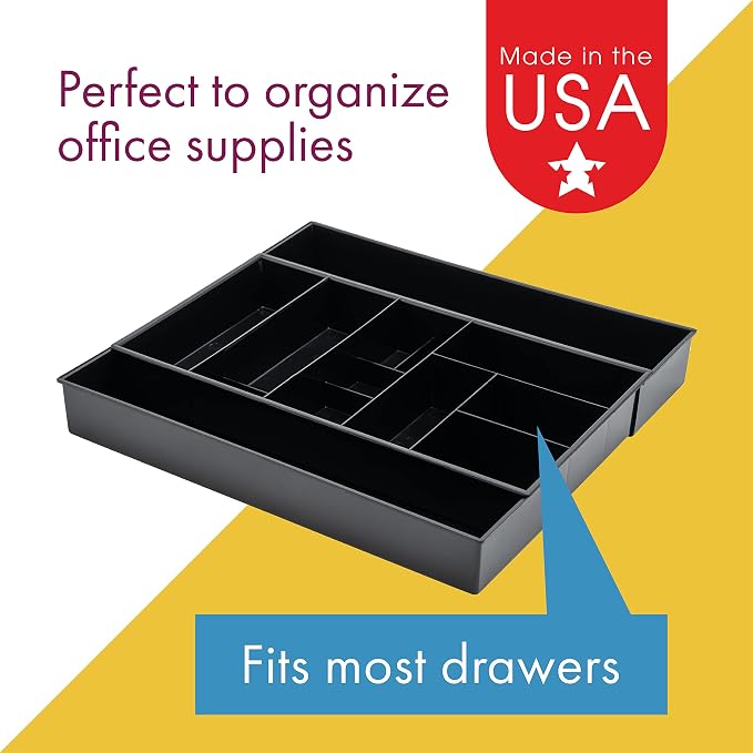 Dial Industries Expandable Office Drawer Desk Organizer Storage Tray - Image 4
