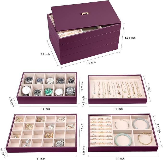 Voova Stackable Jewelry Organizer Tray - Image 5