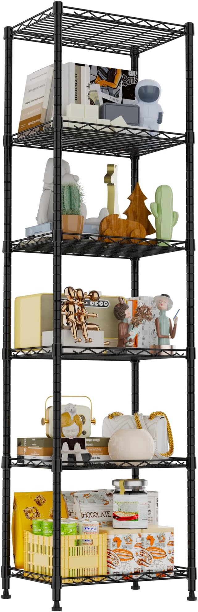 REGILLER 6 Wire Shelving Steel Storage Rack Adjustable Unit Shelves - Image 9
