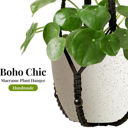 LEWESU Macrame Plant Hanger Indoor Set of 4 - Image 2