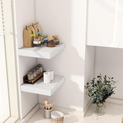 Fun Memories 12 Inch Floating Shelf, Rustic Wood Wall Shelves - Image 2