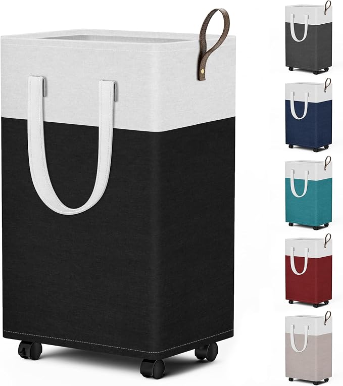 HomeHacks 75L Rolling Laundry Basket by HomeHacks