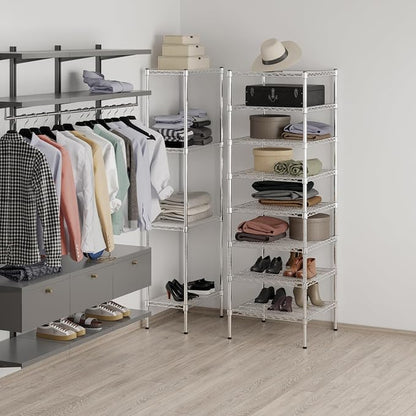 24" Deep x 24" Wide x 74" Height Wire Shelving Kit | 8-Tier | NSF Commercial - Image 4