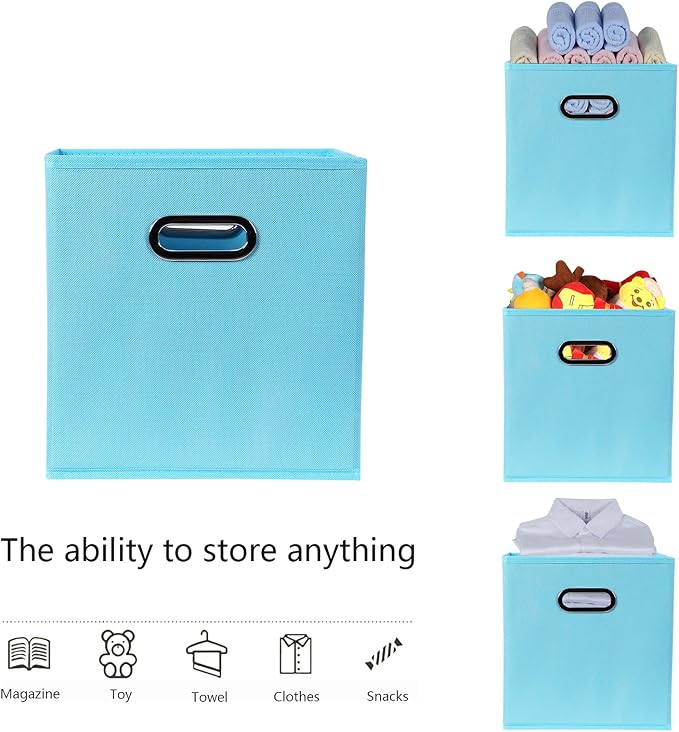 Yunkeeeper storage bins Cubes, Fabric Cube Organizer - Image 3