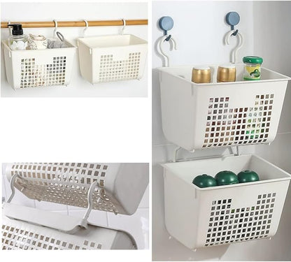 3PCS Plastic Hanging Baskets for Shower, Hanging Basket Organizer - Image 4