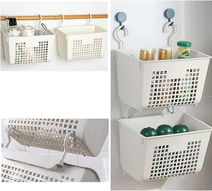 5PCS Plastic Hanging Baskets for Shower, Hanging Basket Organizer - Image 4