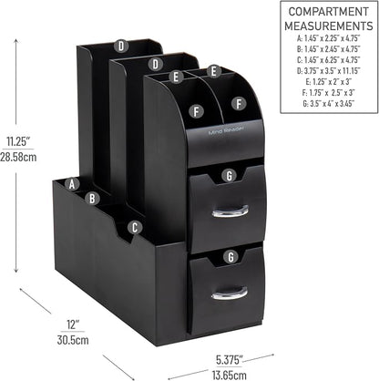 Mind Reader Cup and Condiment Station, Countertop Organizer, Coffee Bar - Image 3