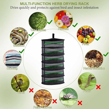 6 Layer 24" Herb Drying Rack Hanging - Image 5