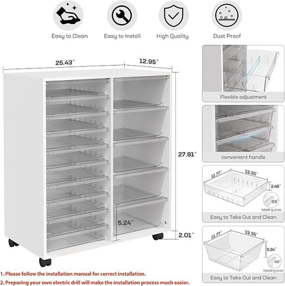 WOPITUES Mobile Storage Cabinet - Image 3