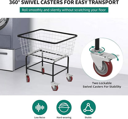 Extra-Large Rolling Laundry Cart - Image 5