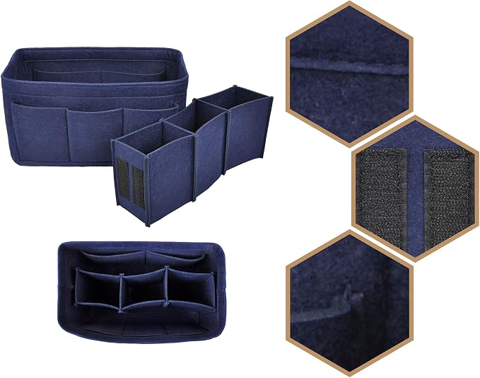 Vercord Felt Purse Organizer Handbag Insert Liner Shaper Bag in Bags - Image 3