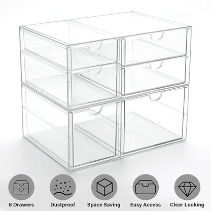 Prsildan Acrylic Drawer Makeup Organizer - Image 9
