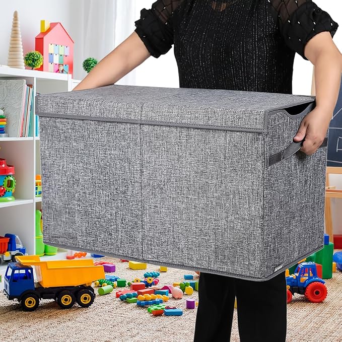 YOLOXO Toy Box Chest, Collapsible Sturdy Storage Bins - Image 6