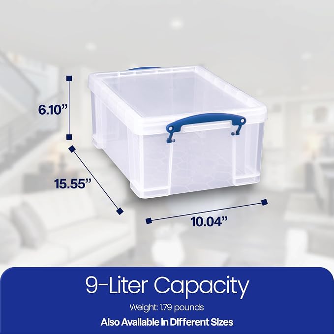 Really Useful Box 9 Liter Plastic Storage Bins - Image 3