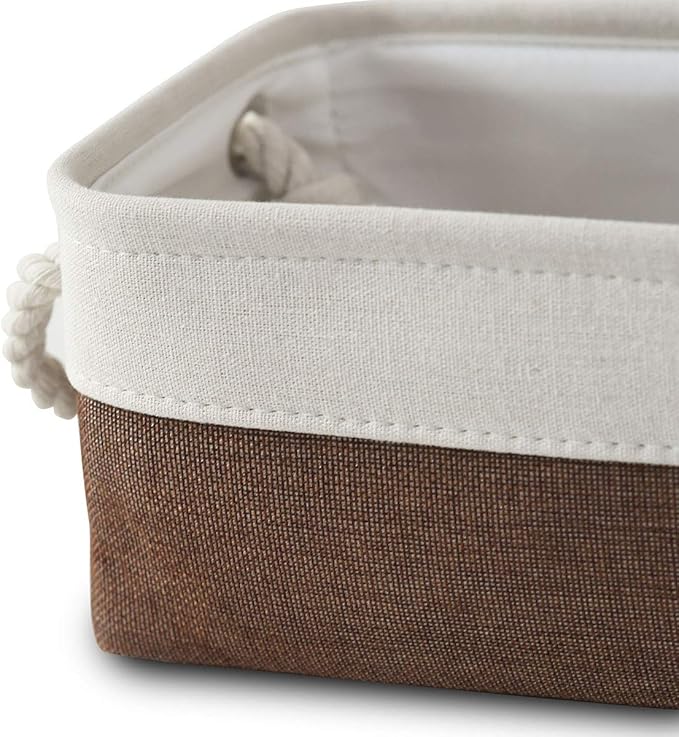 Small Storage Baskets for Shelves, Fabric Storage Baskets for Closet, - Image 4