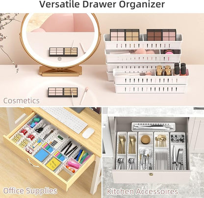 6 PCS Desk Drawer Organizer, Bathroom Drawer Organizer Trays - Image 8