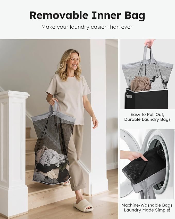 SOLEDI Slim Laundry Hamper - Image 3