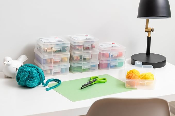 IRIS USA Pencil Case Boxes, |Made in USA|, Plastic Bead Organizing Containers - Image 7