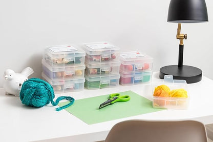 IRIS USA Pencil Case Boxes, |Made in USA|, Plastic Bead Organizing Containers - Image 7