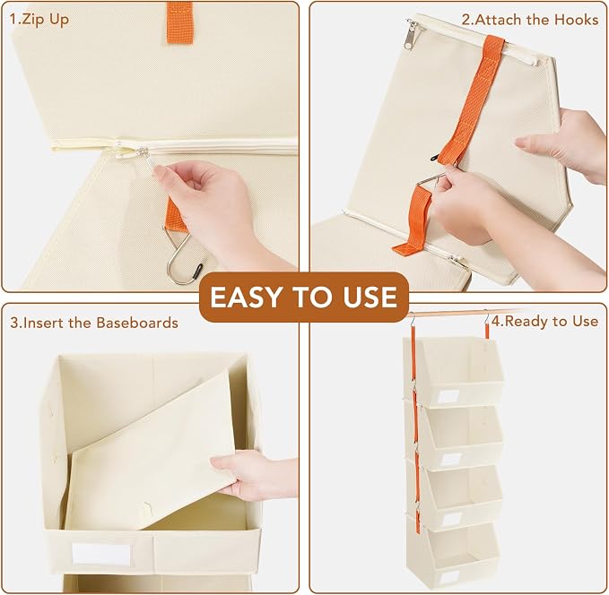 4 Pcs Modular Closet Organizer - Image 5