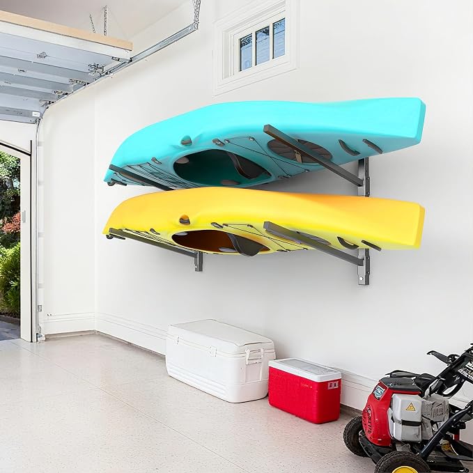 WALMANN Heavy Duty Wall Mounted Kayak Storage Rack - Image 2