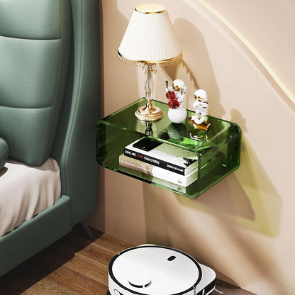 Acrylic Floating Nightstand, Bedside Table, Nightstand Shelf Wall Mounted - Image 7
