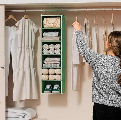 MAX Houser 6-Shelf Hanging Closet Organizer, Hanging Storage Shelves - Image 6