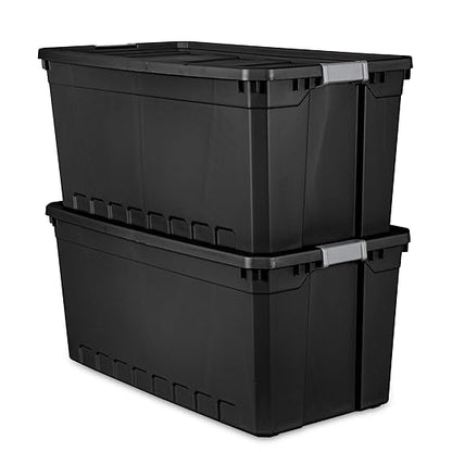 Sterilite 50-Gallon Large Stackable Rugged Industrial Storage Tote Container - Image 3