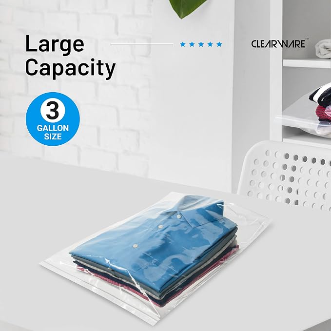 12 Large Storage Bags With Zipper Top - Image 7