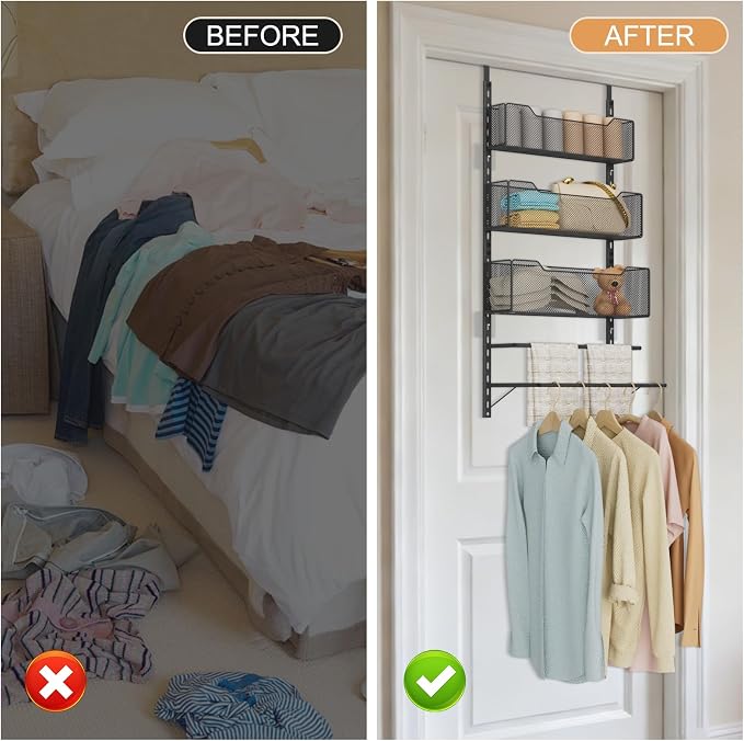VyGrow Over The Door Towel Rack - Image 9