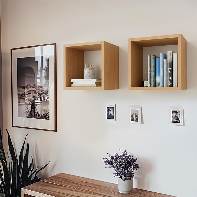Cube Floating Shelves Set2, Display Shelves Wall Mount 7.75" D x 12.5" W x - Image 8