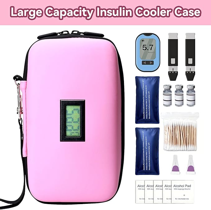Insulin Cooler Travel Case, TSA Approved Medication Diabetic Cooler Organizer - Image 3