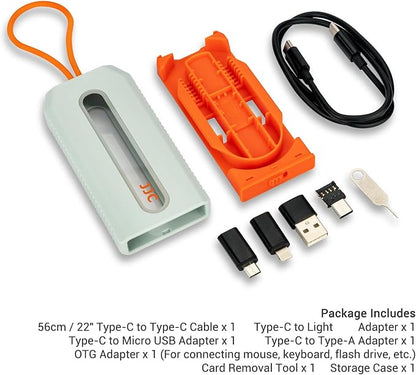 JJC 5 in 1 Data Cable Adapter Kit, Data Cable Transfer Storage - Image 4