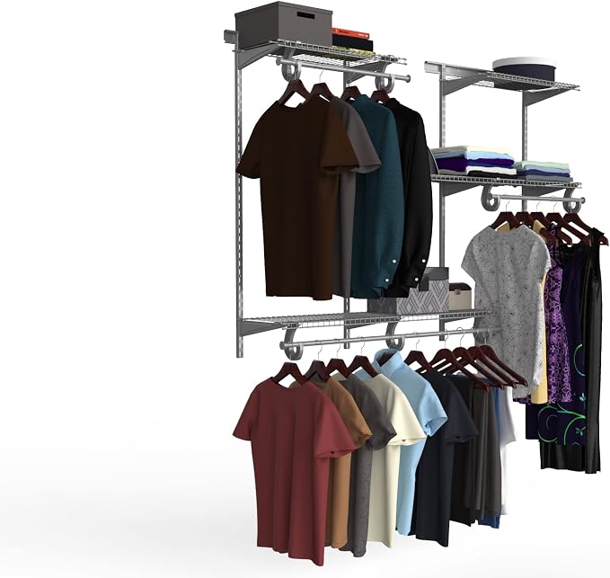 ClosetMaid ShelfTrack Wire Closet Organizer System, Adjustable from 4 to 6 Ft. - Image 8
