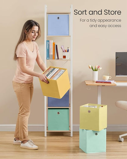 SONGMICS Storage Cubes, Rainbow Storage Bins, 10.2 x 10.2 x 11 Inches, - Image 5
