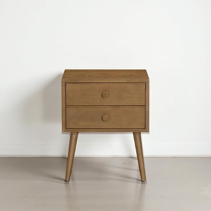 NTC Lux Nightstand with 2 Drawers, Featuring Adaptable Design, 150 lbs Load by NTC