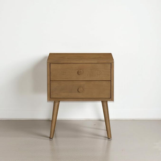 NTC Lux Nightstand with 2 Drawers, Featuring Adaptable Design, 150 lbs Load by NTC