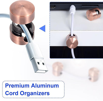 3 Sets Charger Holders for Cords, Adhesive Metal Cord Clips, Cable Management - Image 5