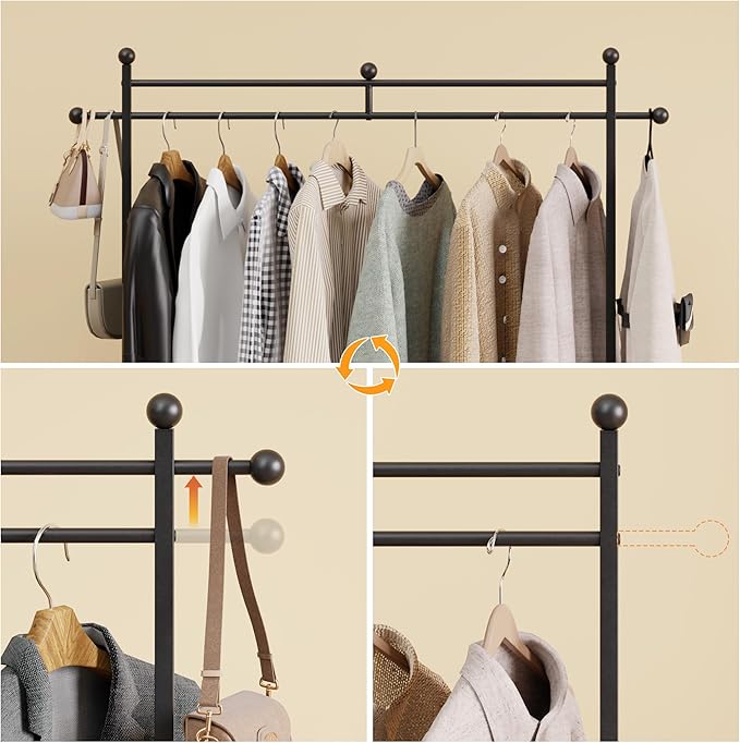 Mondeer Laundry Sorter with 2 Drawers and Hanging Rack, 150L Laundry Hamper - Image 5