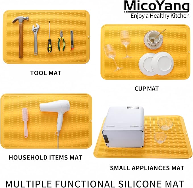 Silicone Dish Drying Mat for Multiple Usage, Easy clean, Eco-friendly, - Image 4