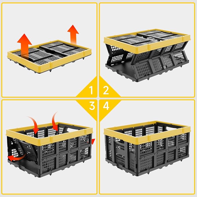 TOLRET 49L Collapsible Crate, Milk Crate - Image 7