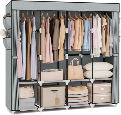 VTRIN Portable Closet for Hanging Clothes 67 Inch Wide Large Capacity Portable by VTRIN