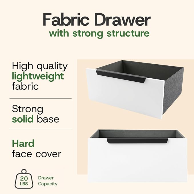 tinge Lira Premium Fabric Dresser - Image 5