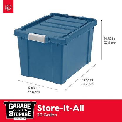 IRIS USA 20 Gallon Eco-Friendly Lockable Storage Bins - Image 2