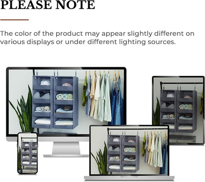 GRANNY SAYS 4-Shelf Hanging Organizer, Closet Hanging Shelves, Closet Hanging - Image 9